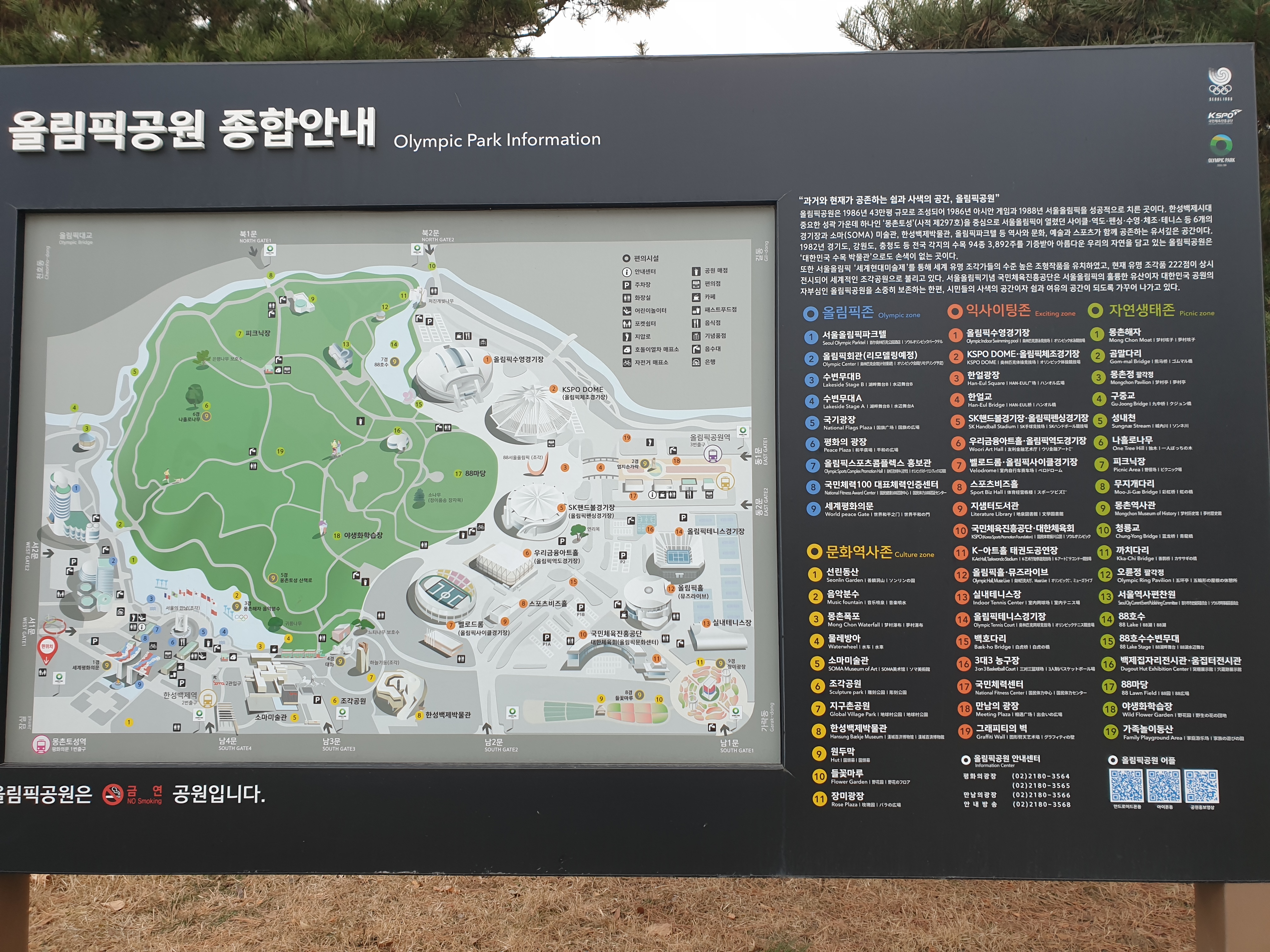 올림픽공원 종합안내도