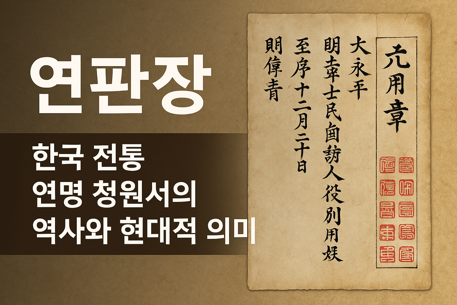 한국의 집단지성, 연판장의 놀라운 역사와 지금 모습