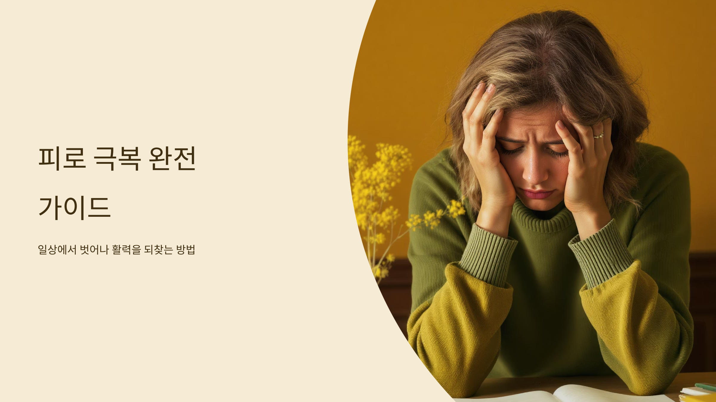 피로 회복 속도 높이는 생활 습관