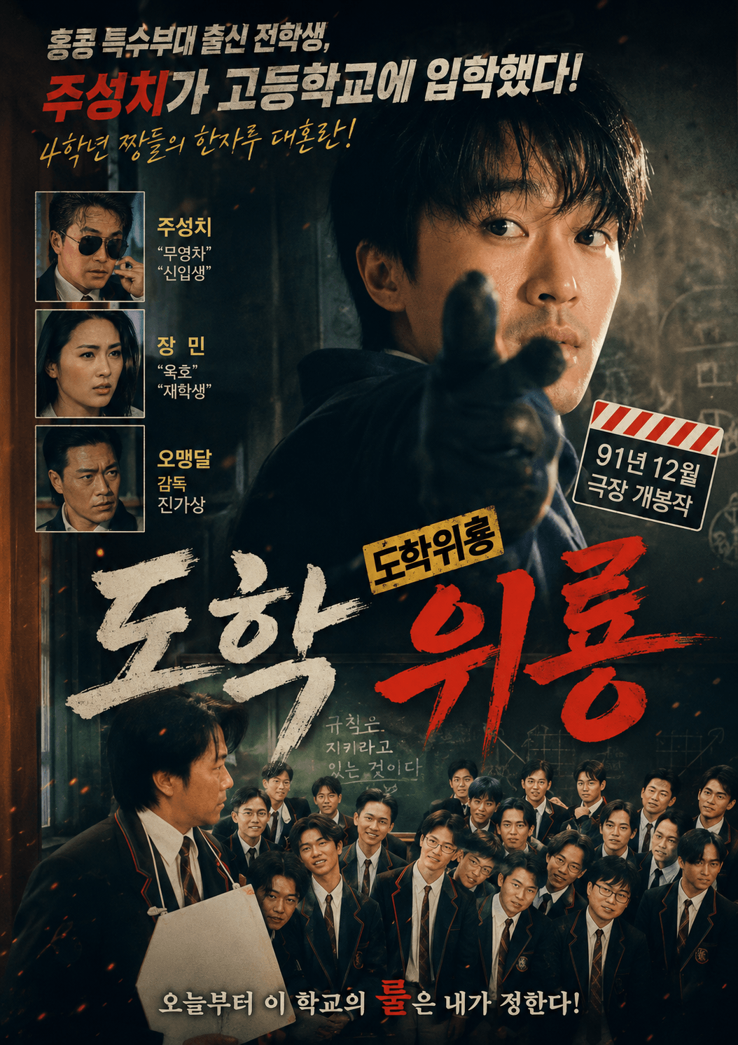 학원 코믹 액션 영화 도학위룡의 주성치