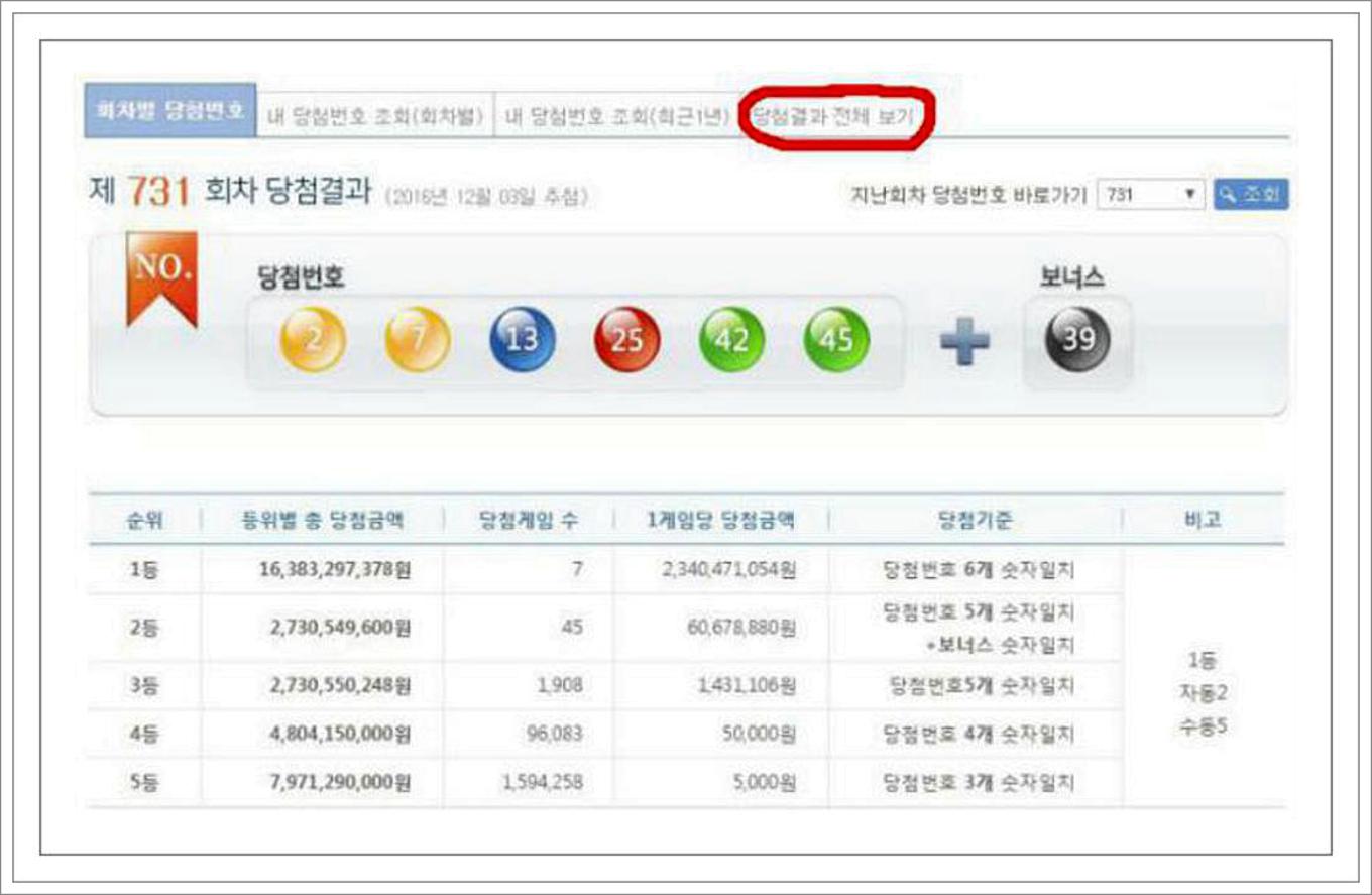 역대 로또당첨번호