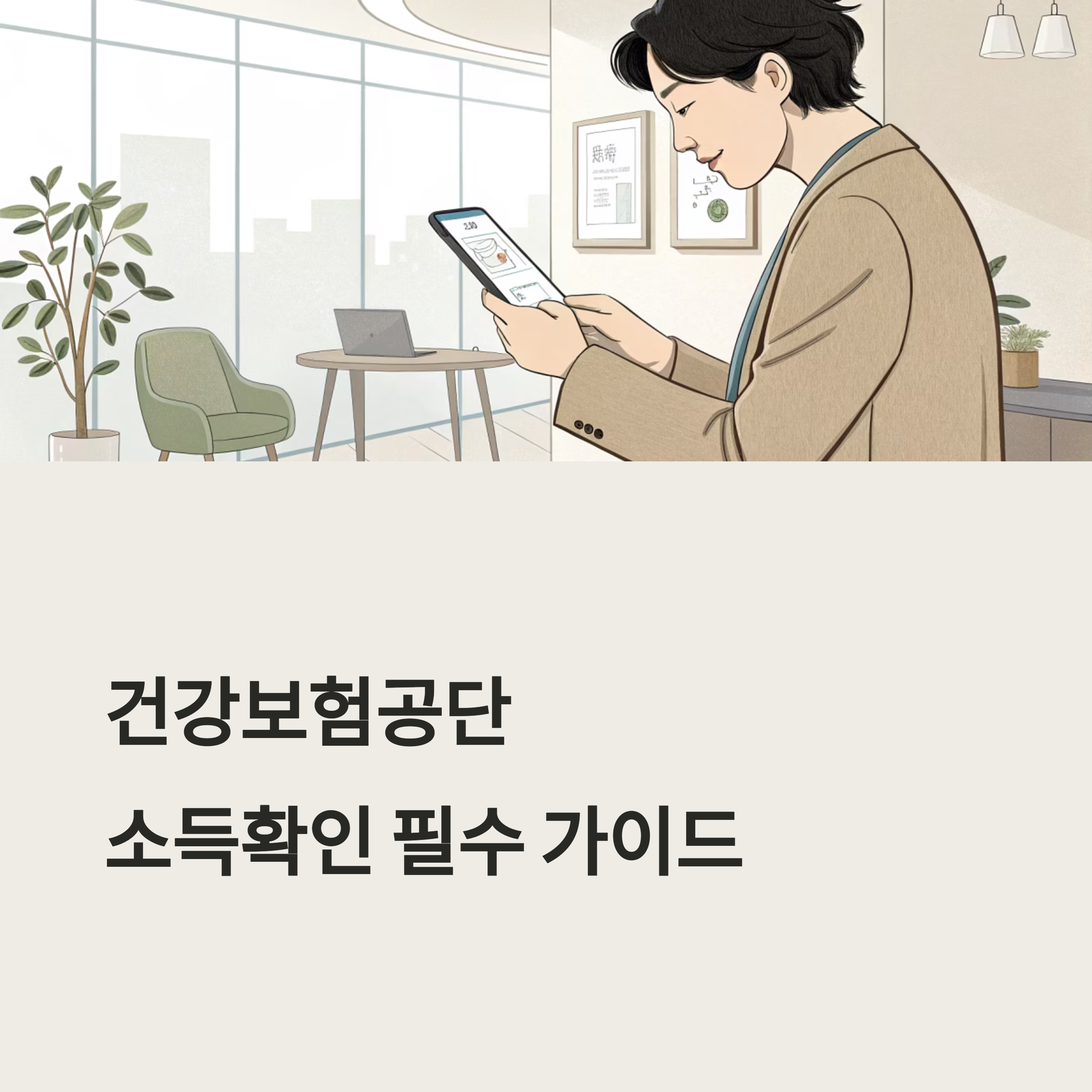 건강보험공단 소득확인 신청법