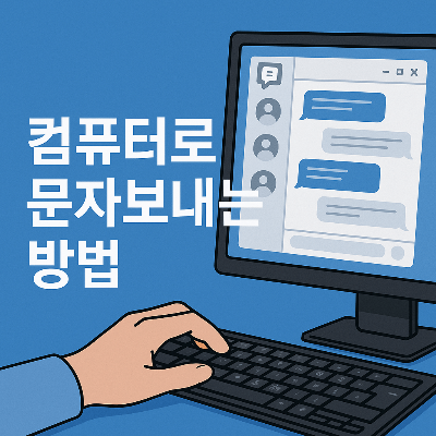 휴대폰 없이 컴퓨터로 문자보내는 초간단 방법|PC에서 SMS 보내기