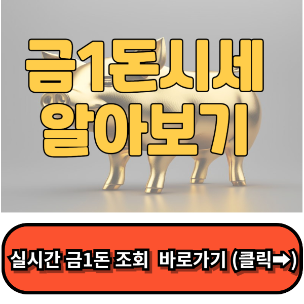 금1돈시세, 순금1돈가격,오늘의 금값시세,금한돈 가격