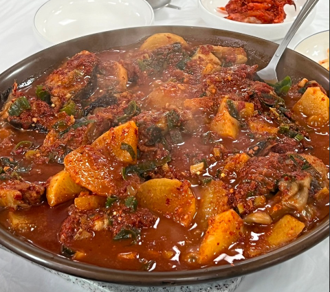 명품해물 식당 대표 메뉴 