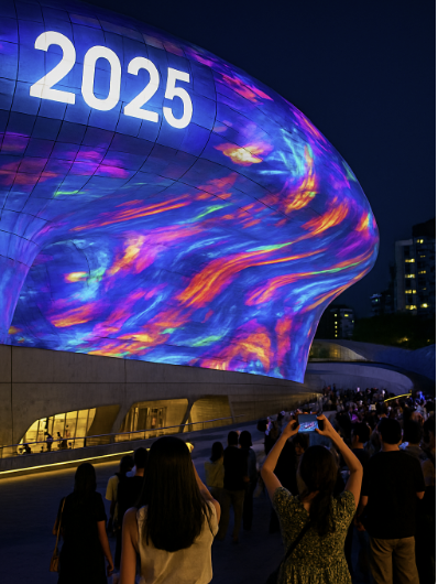 2025 서울라이트 DDP 여름 &ndash; 도심 속 빛의 예술을 만나다 관련 사진