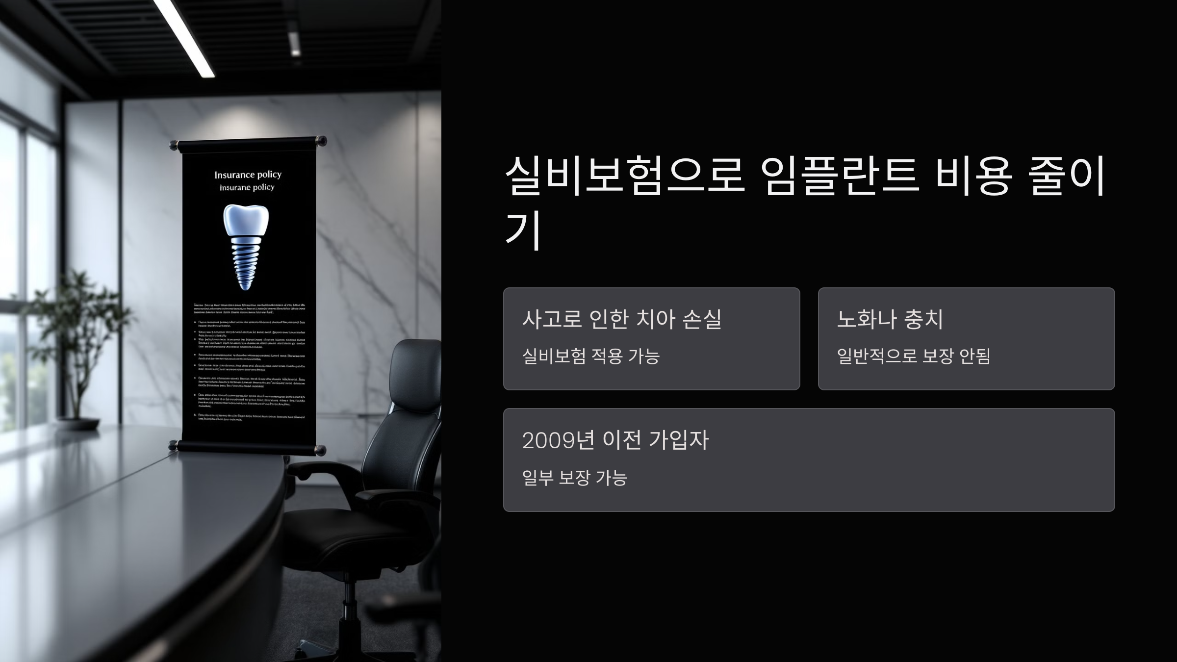 실비보험으로 임플란트 비용 줄이기