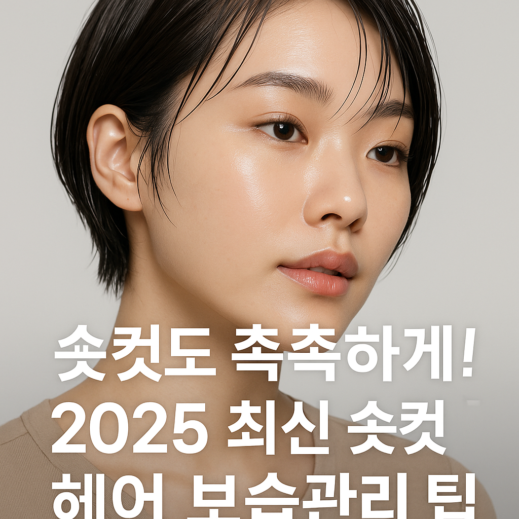 숏컷 헤어 보습