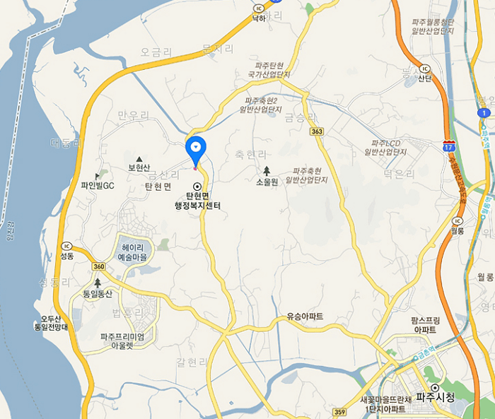 e 편한 세상 헤이리 위치