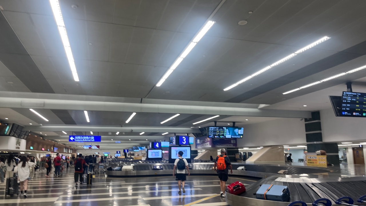 대만 1공항 짐 찾는 곳