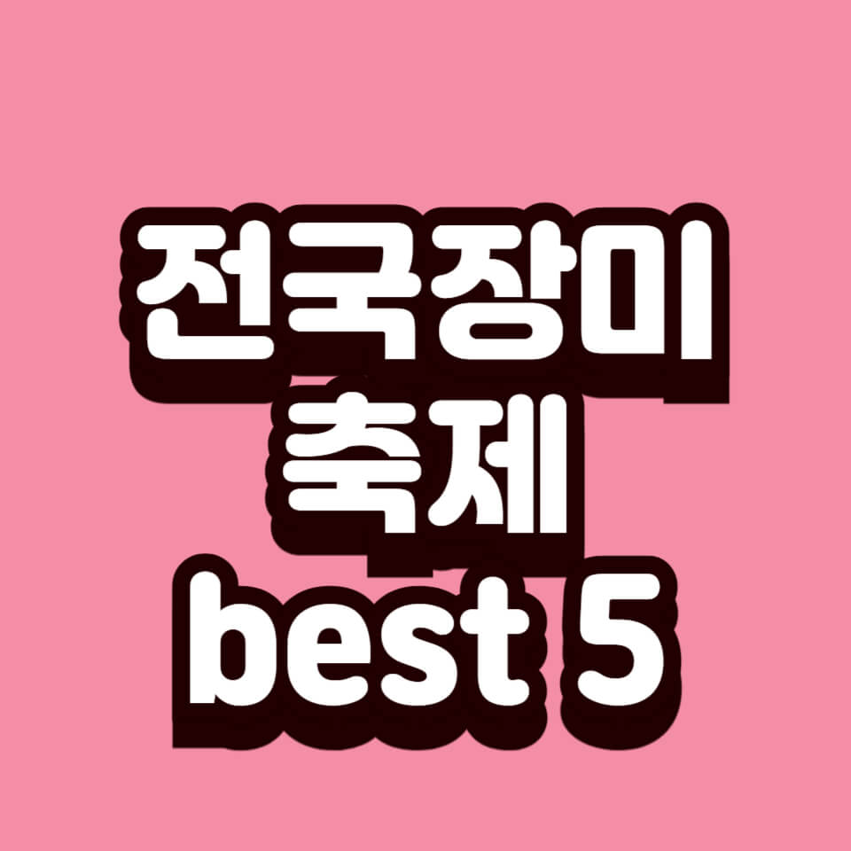 2025 전국 장미축제 best 5