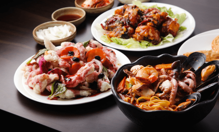 정자동 맛집 "천향" 음식