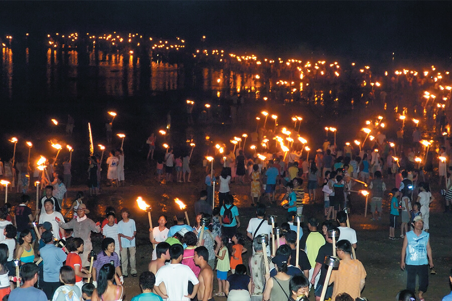 무창포해수욕장의 야간 바다2