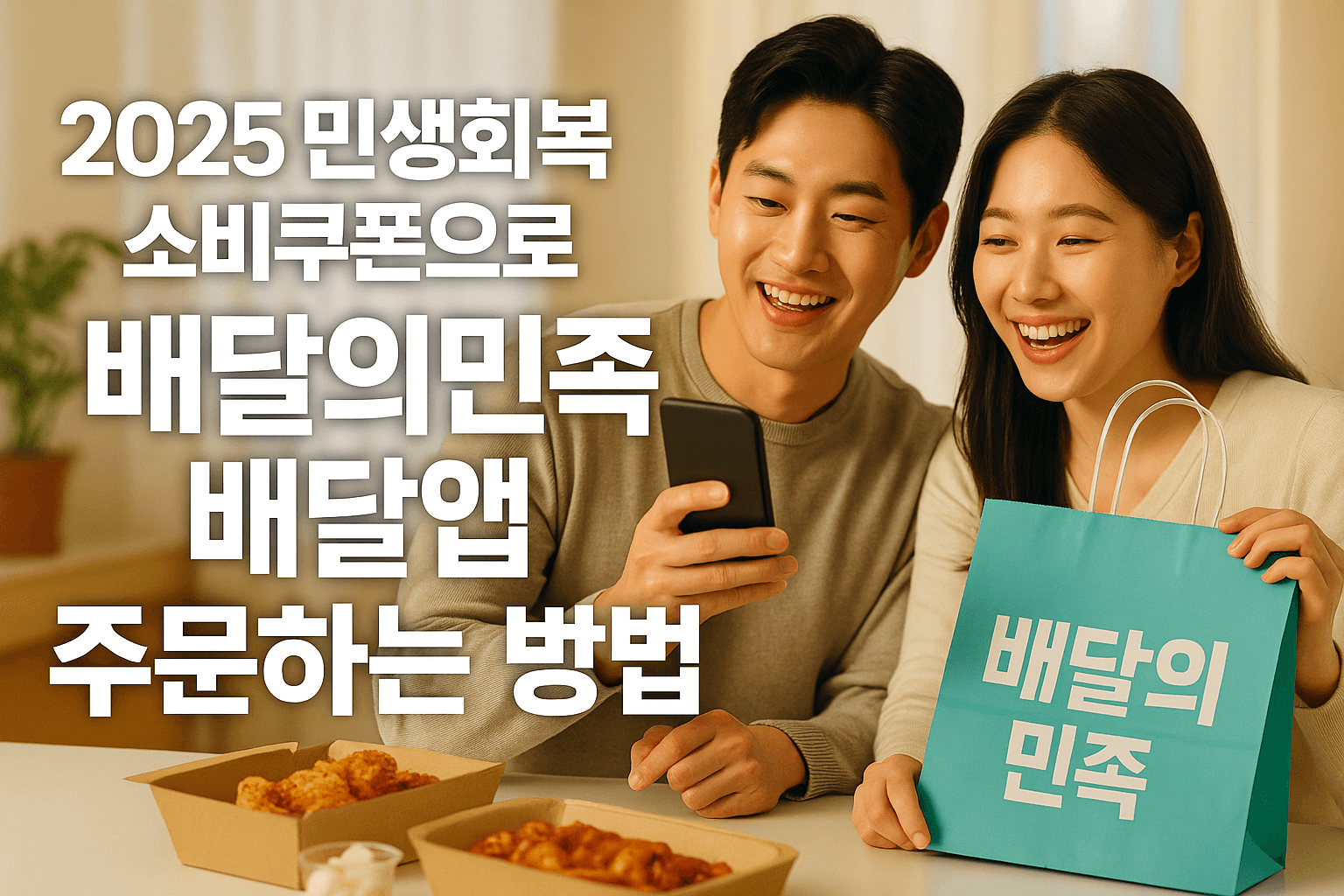 2025 민생회복 소비쿠폰으로 배달의민족 배달앱 주문하는 방법