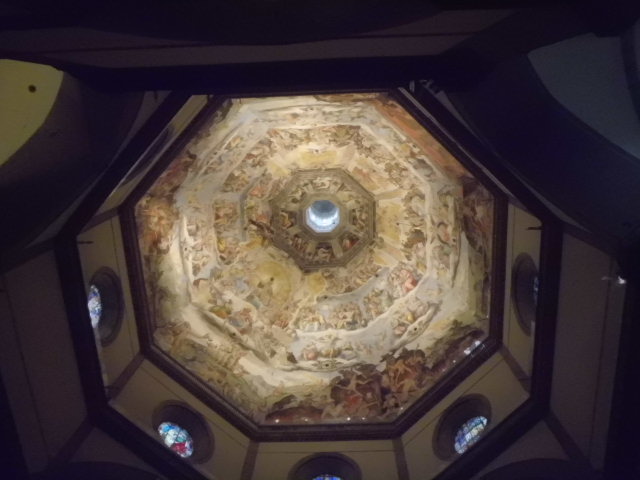 이탈리아 피렌체 대성당과 브루넬레스키의 돔 두오모 내부 모습