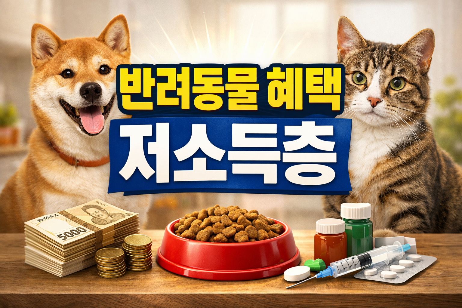 저소득층 반려동물 지원 최대한 받는 법|한 번에 확인하는 순서