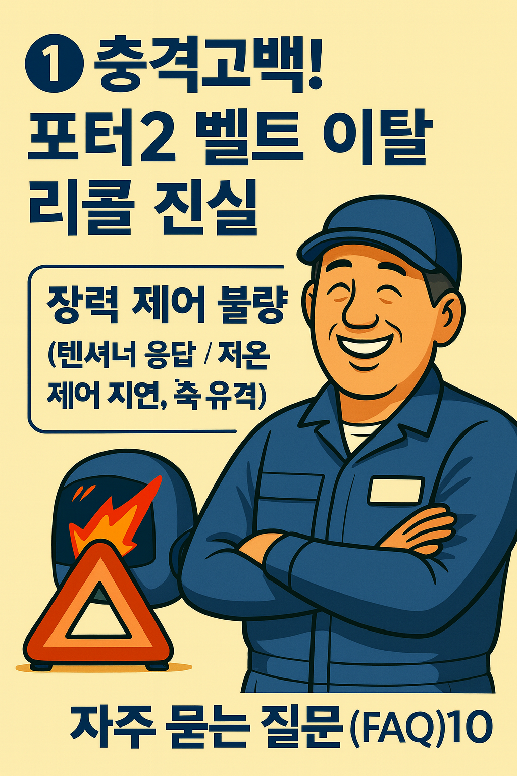 포터2 벨트 이탈 리콜