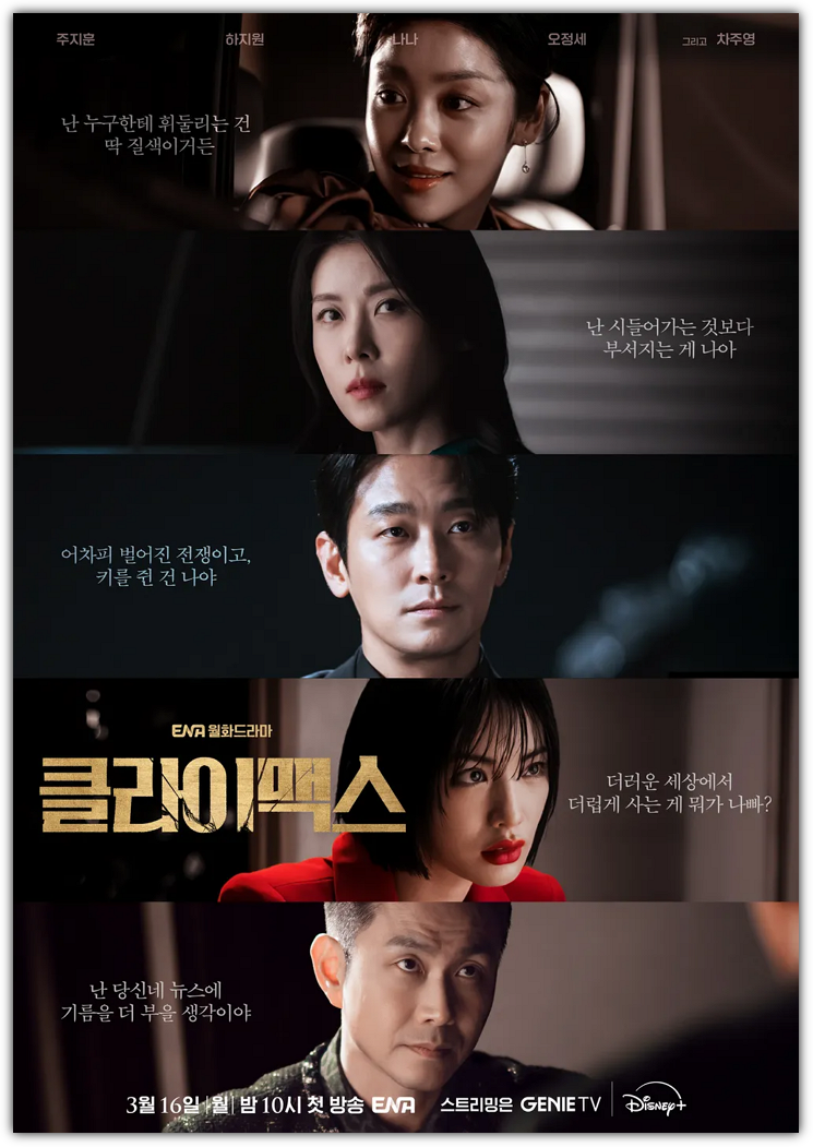 클라이맥스 몇부작, 줄거리,원작, 출연진, 시청률, 반응, 재방송 편성표, 손익분기점 및 제작비, 향후 전망