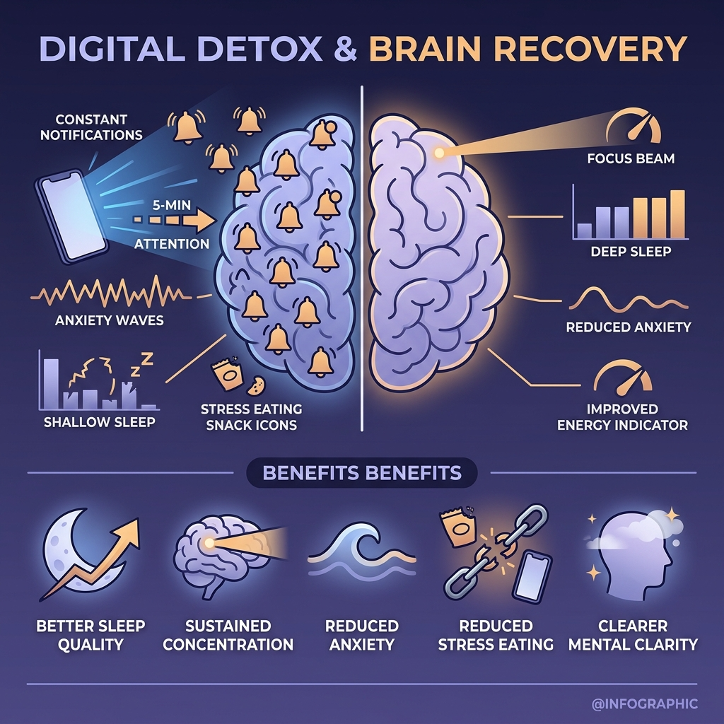 디지털 디톡스 건강 효과와 실천법, 폰을 끊지 않고도 뇌 회복 시간을 만드는 루틴 설계