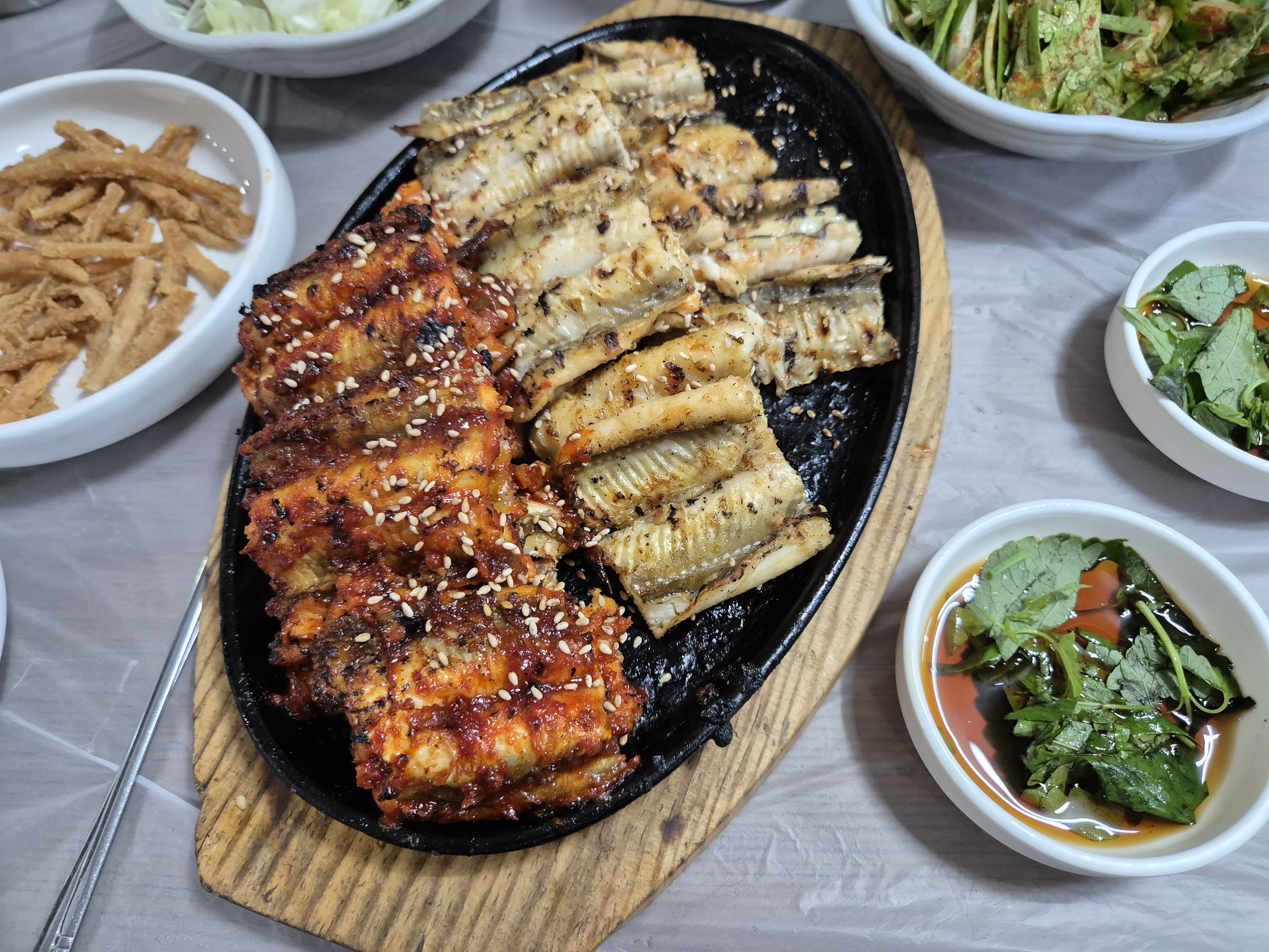 마산가포 영도장어구이 소금, 양념 반반