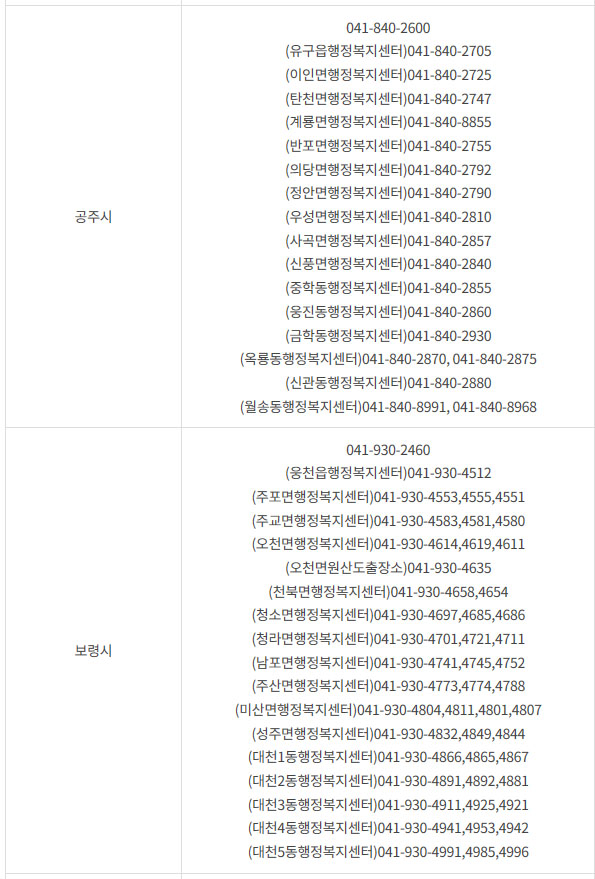 충남지역 코로나백신 접종 예약전화번호-2