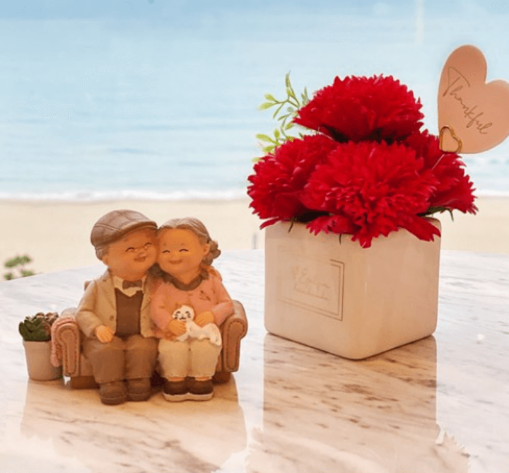 바닷가와 카네이션