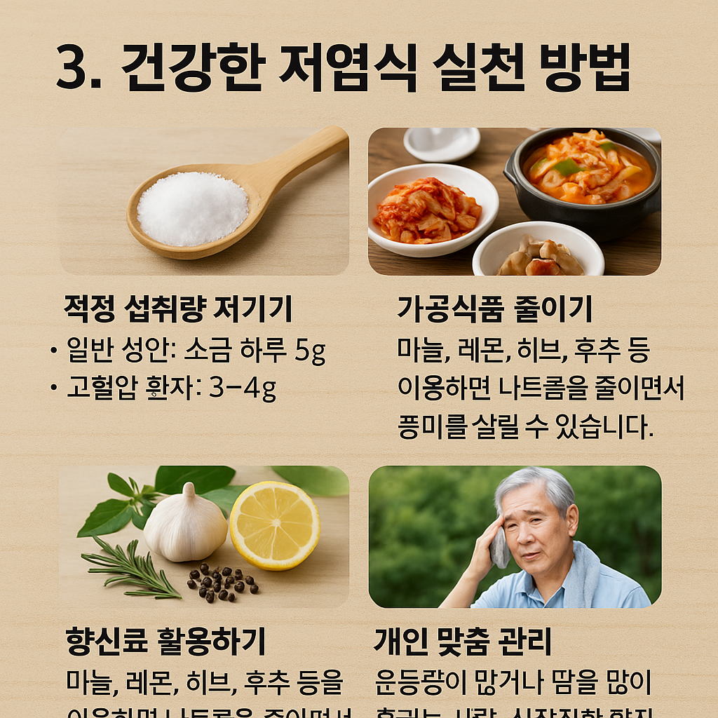 건강한 저염식 실천방법