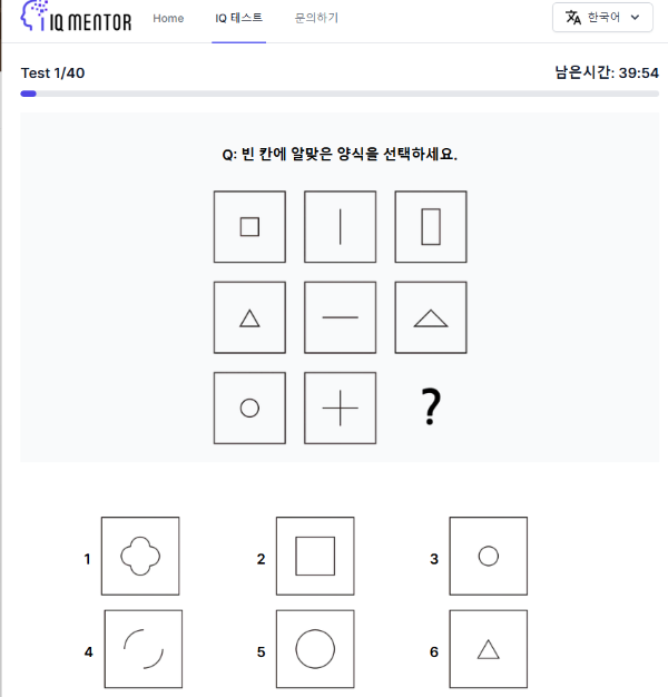 아이큐 테스트