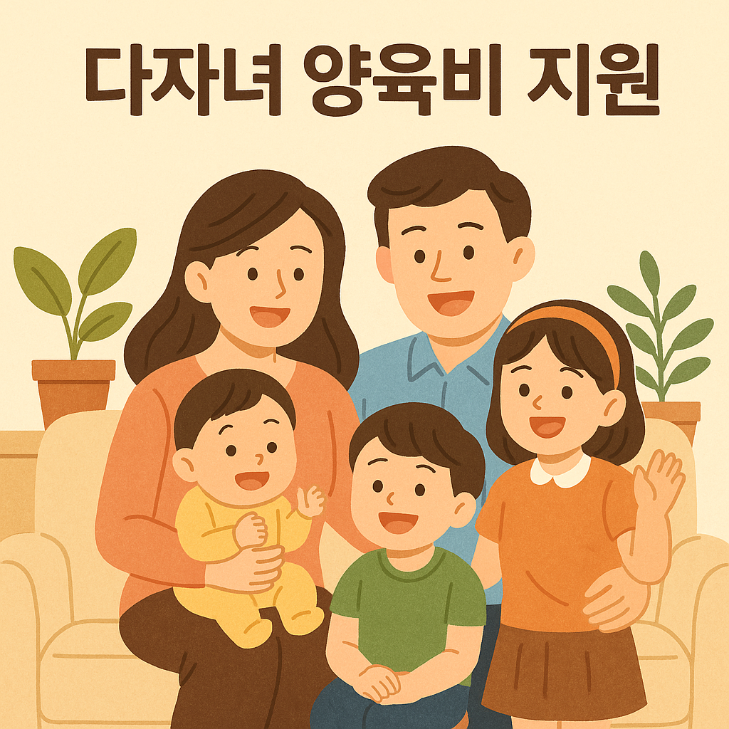 다자녀 가정 양육비 지원 안내