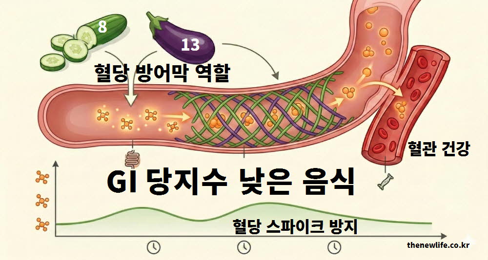 식사 초반 혈당 방어막 역할을 톡톡히 하는 GI 당지수 낮은 음식 채소