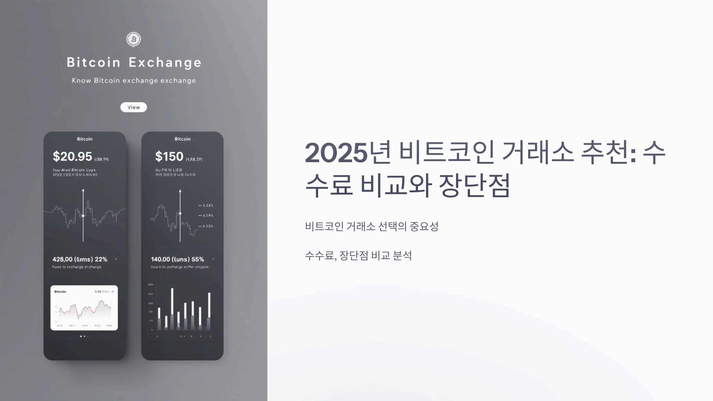 2025년 비트코인 거래소 추천: 수수료 비교와 장단점