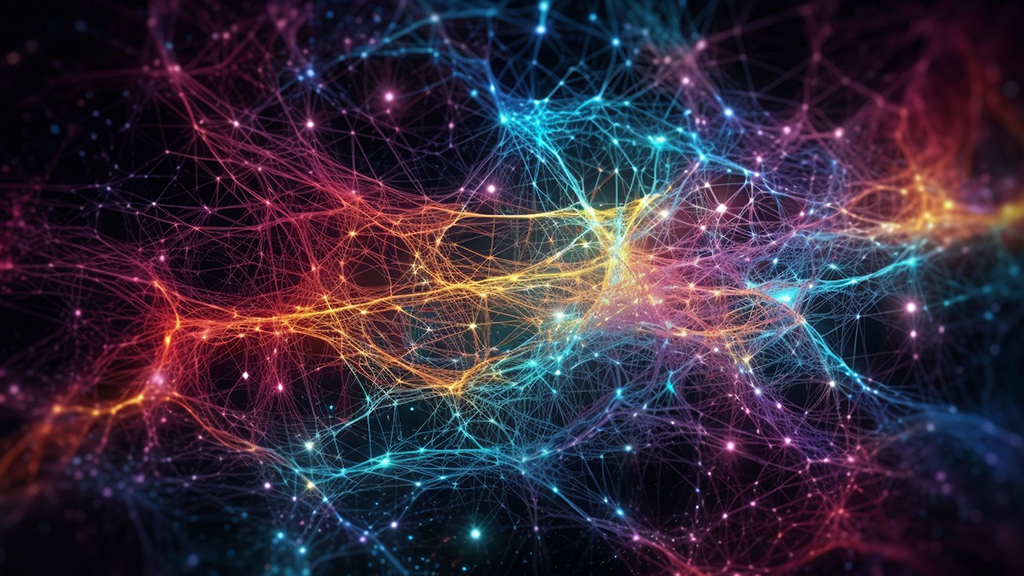 인간의 세포 구조를 아름답게 표현한 이미지