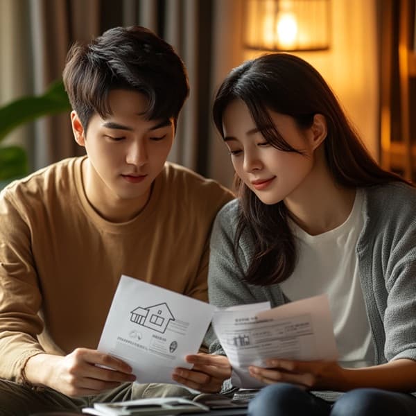 정부 전세대출 상품 비교를 시각화한 인포그래픽