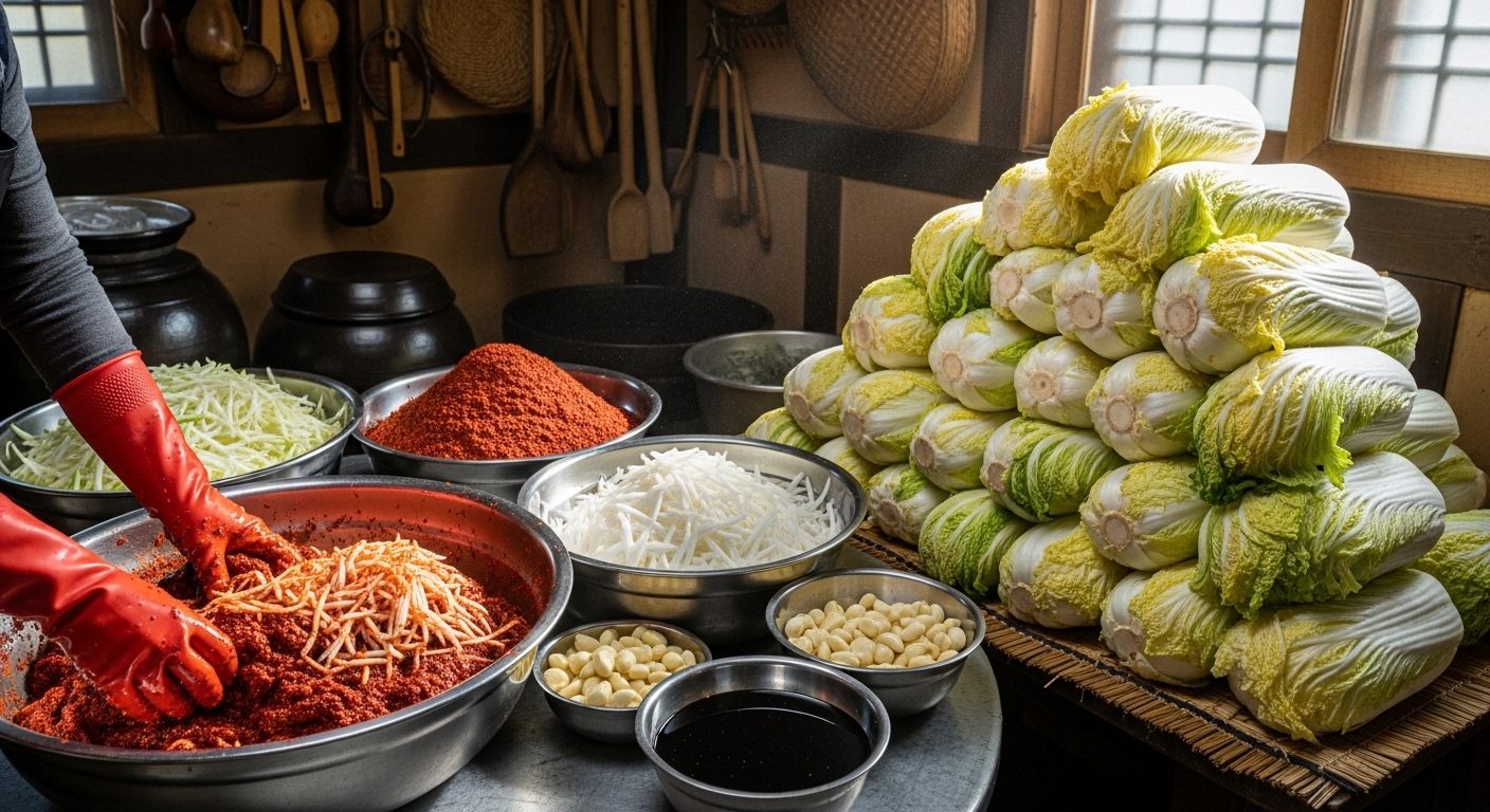 김장 재료 준비사진