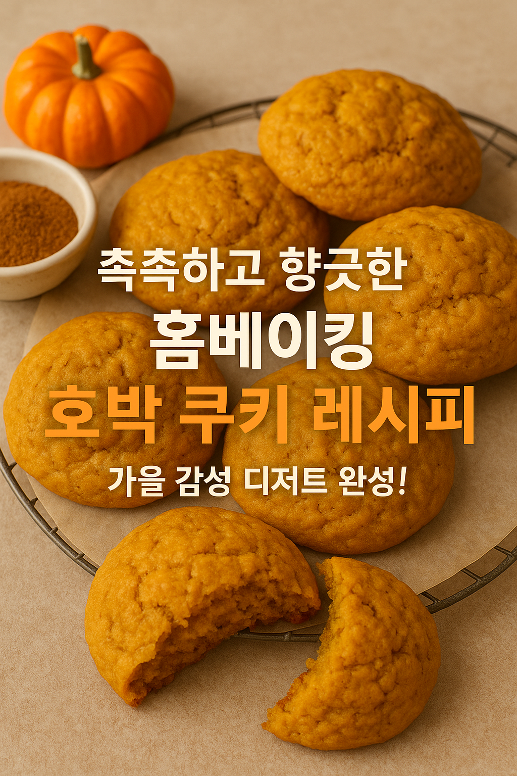 홈베이킹 호박 쿠키 레시피