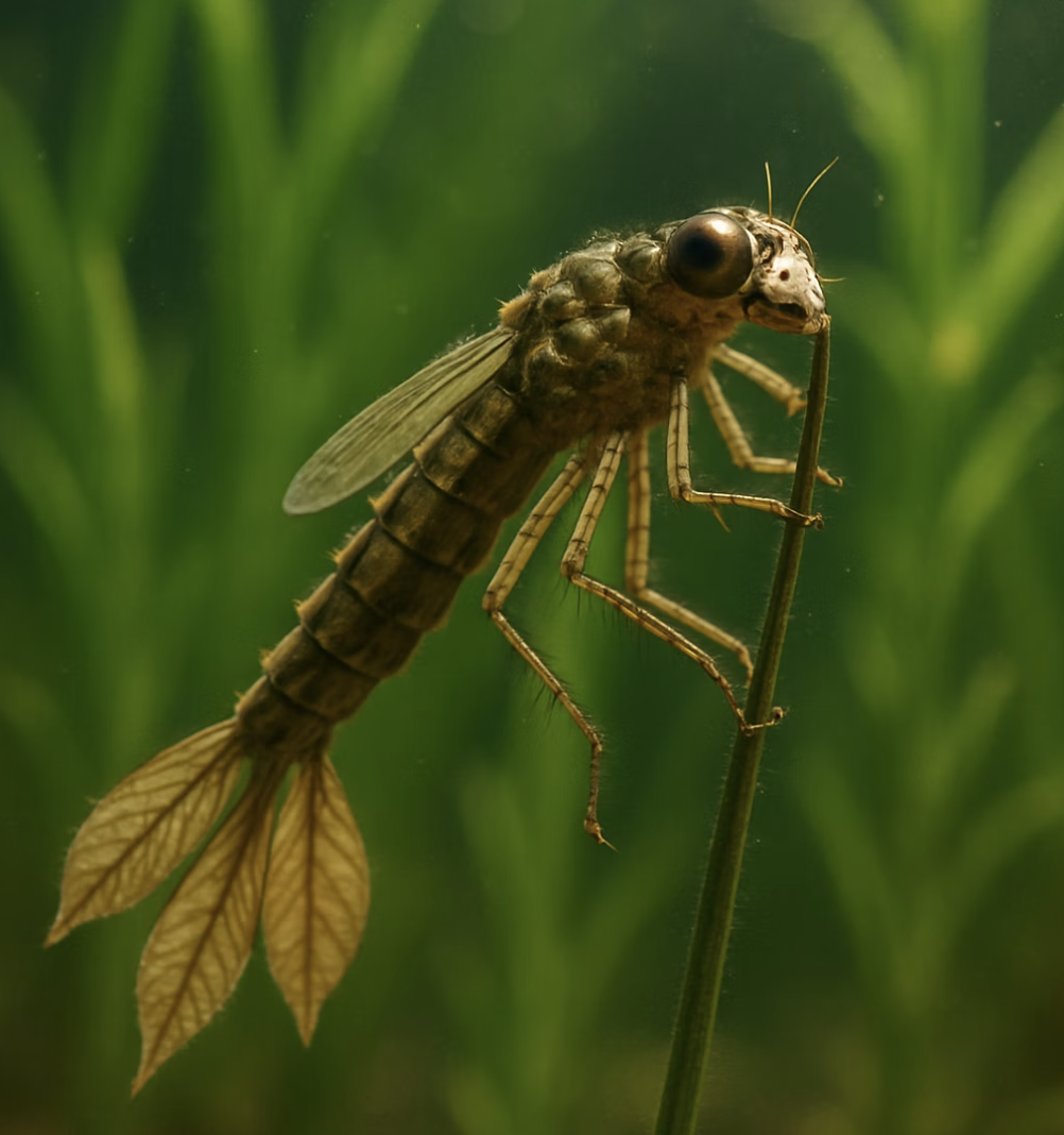 물속의 작은 요정, 유충과의 첫 만남