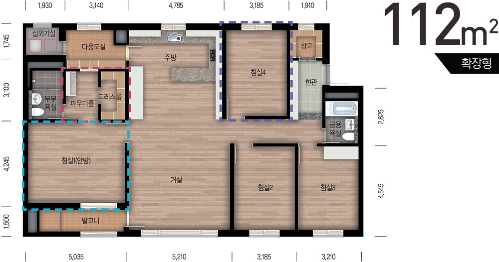 영종하늘도시 스카이시티자이 - 112A 평면도