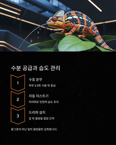 수분 공급과 습도 관리