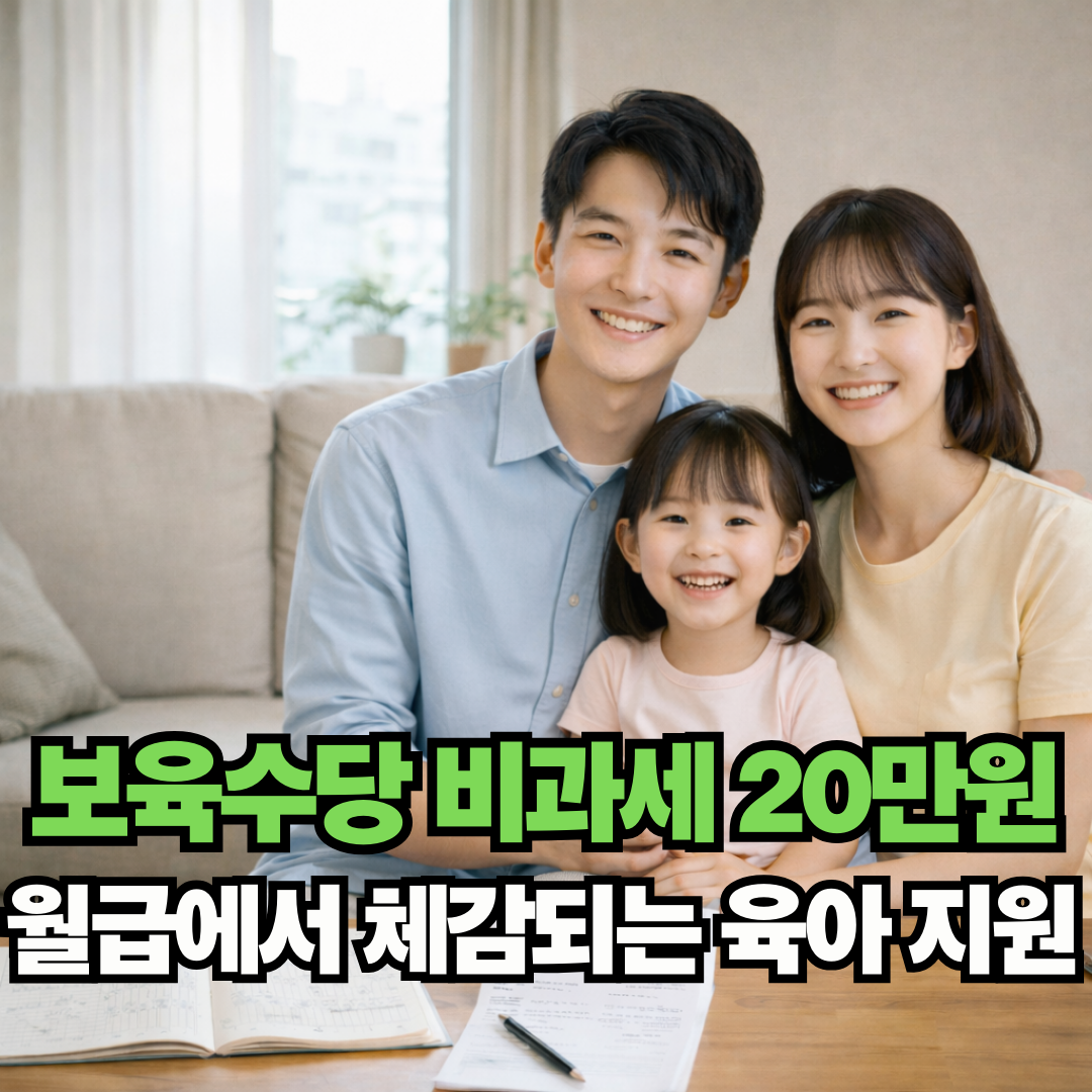 보육 지원으로 안정된 일상 속에서 웃음 짓는 젊은 가족