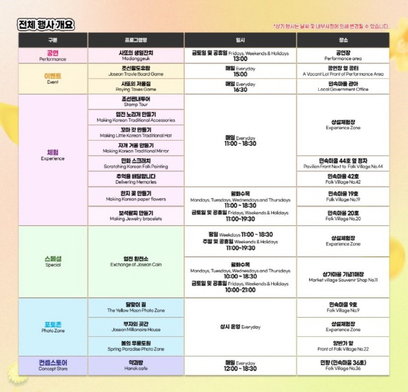 한국민속촌 웰컴투조선
