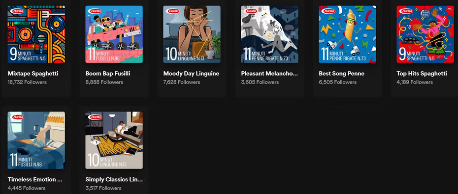 보이지 않는 마케팅 - 오디오 브랜딩 spotify 재생 목록