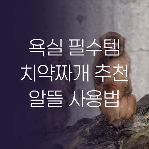 깔끔한 욕실 필수템 치약짜개 추천 알..