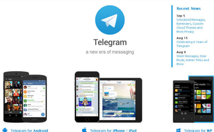 텔레그램-홈페이지