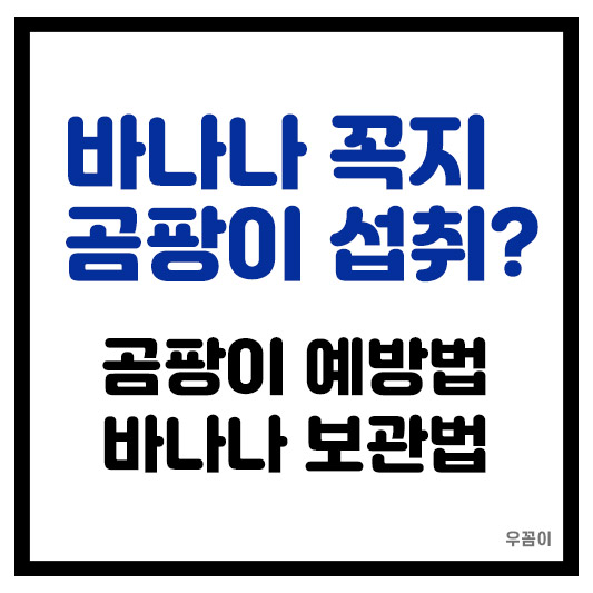 바나나 꼭지에 곰팡이 있으면 먹어도 되나? 바나나 보관법 곰팡이 원인과 제거