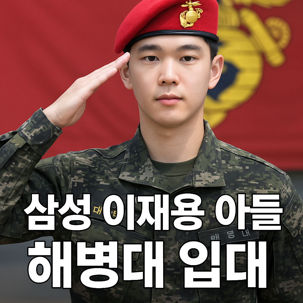 2025년 삼성 이재용 아들 해병대 장교 입대! 이지호 선택의 의미