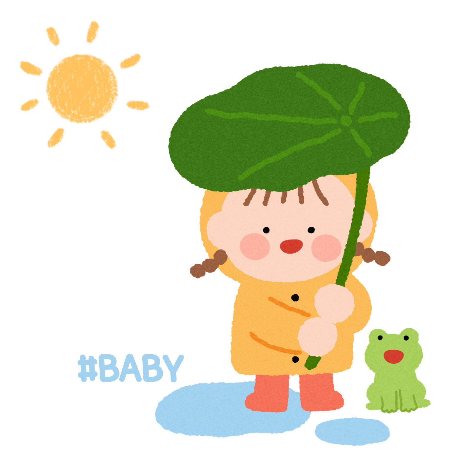 아기 신생아 여름 외출 무더위