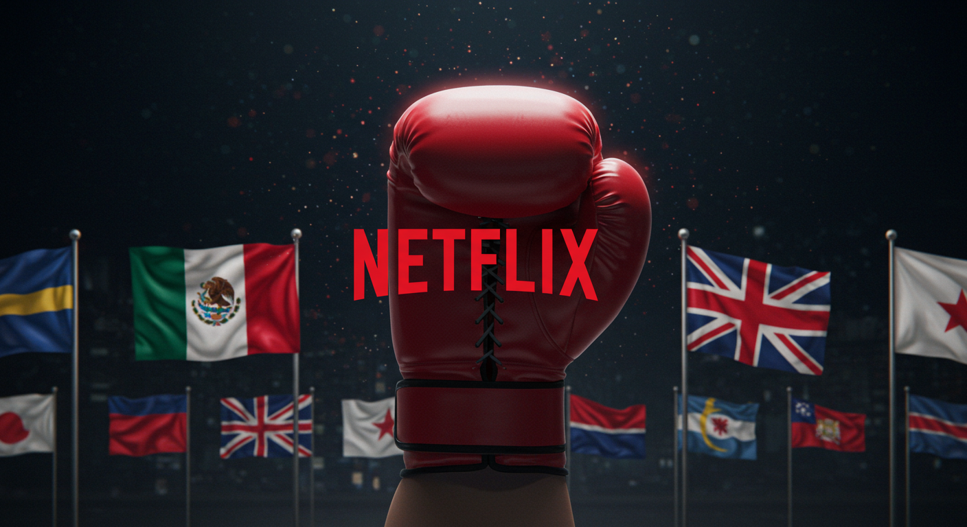 넷플릭스가 복싱을 선택한 배경을 상징하는 장면