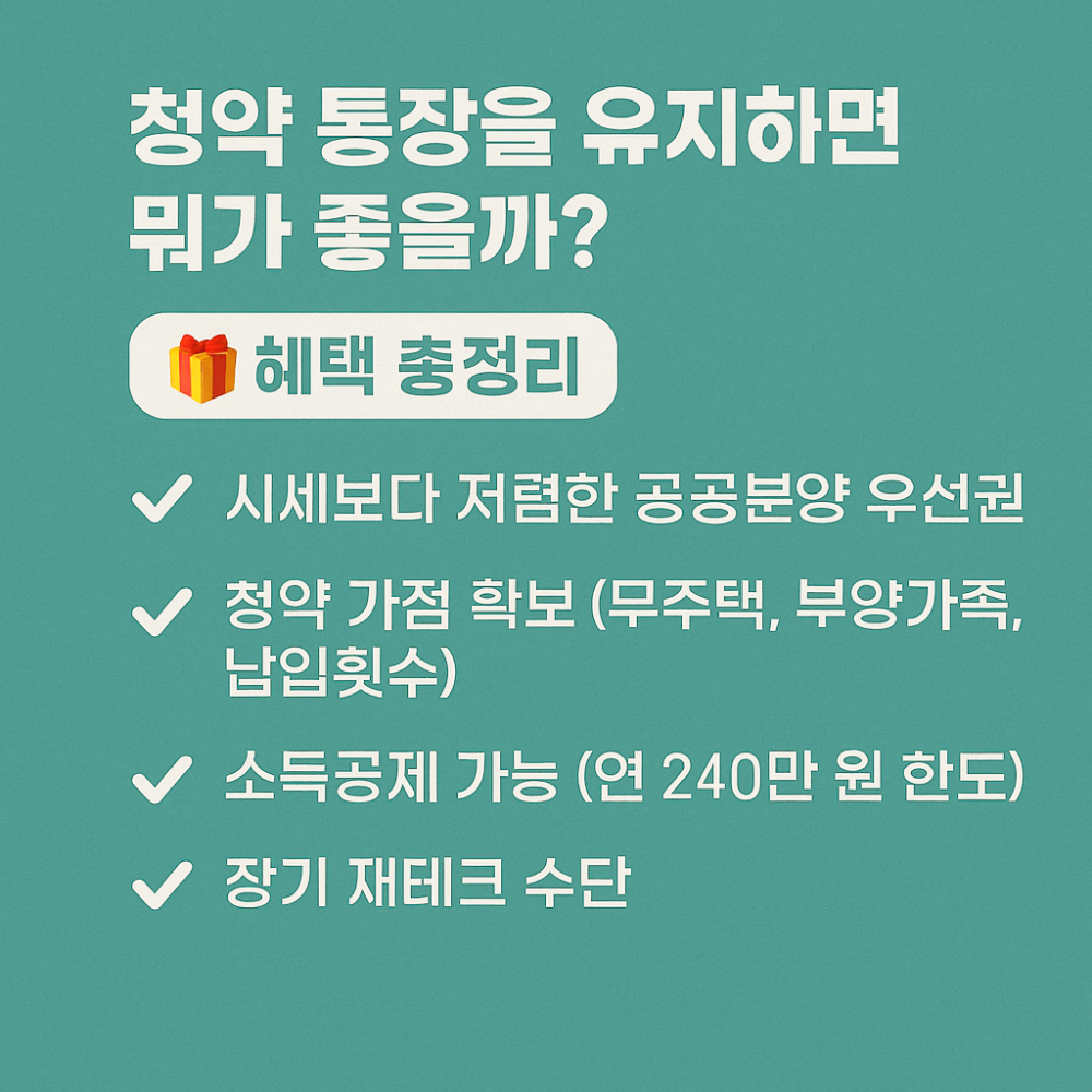 청약통장혜택