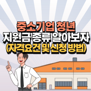 중소기업 청년 지원금 종류