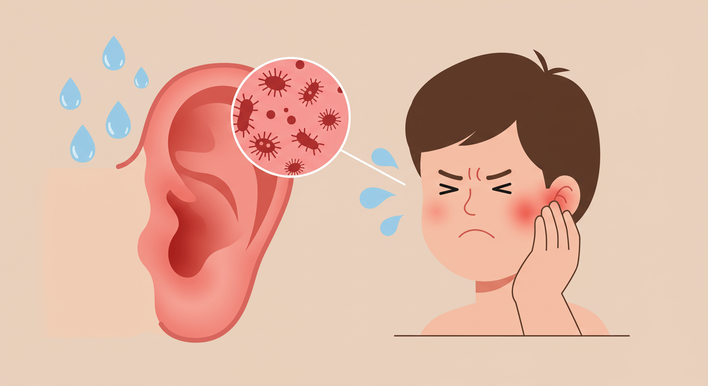 외이도염, 수영 후 귀 통증의 주범 (외이도염)